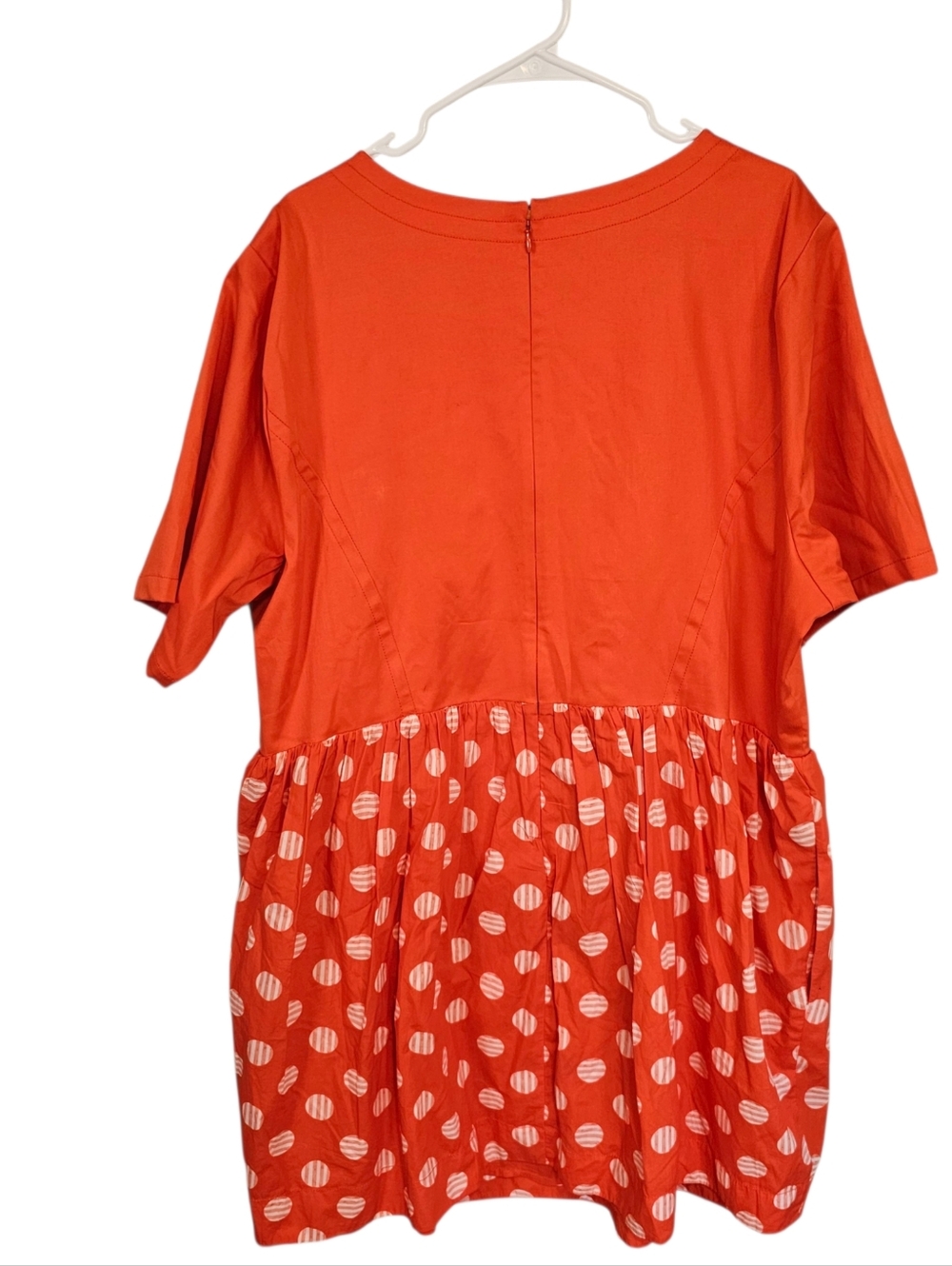 Maeve Anthropologie Short Sleeve Polka Dot Square Neck Mini Dress Basque Waist - Picture 3 of 9
